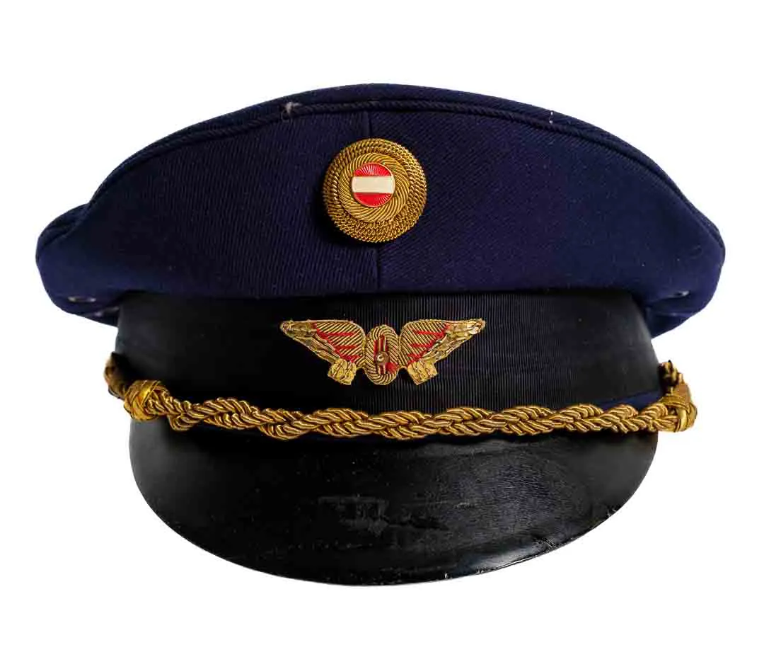 ÖBB Bahnkappe Marie Slama & Sohn Wien, Größe 61, goldene Abzeichen - Bild 2