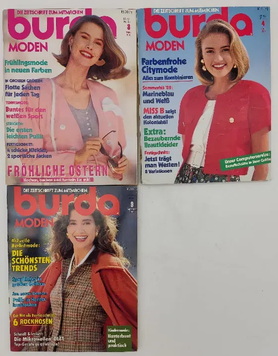 Burda Modezeitschrift 3 Hefte 1989 - Bild 2