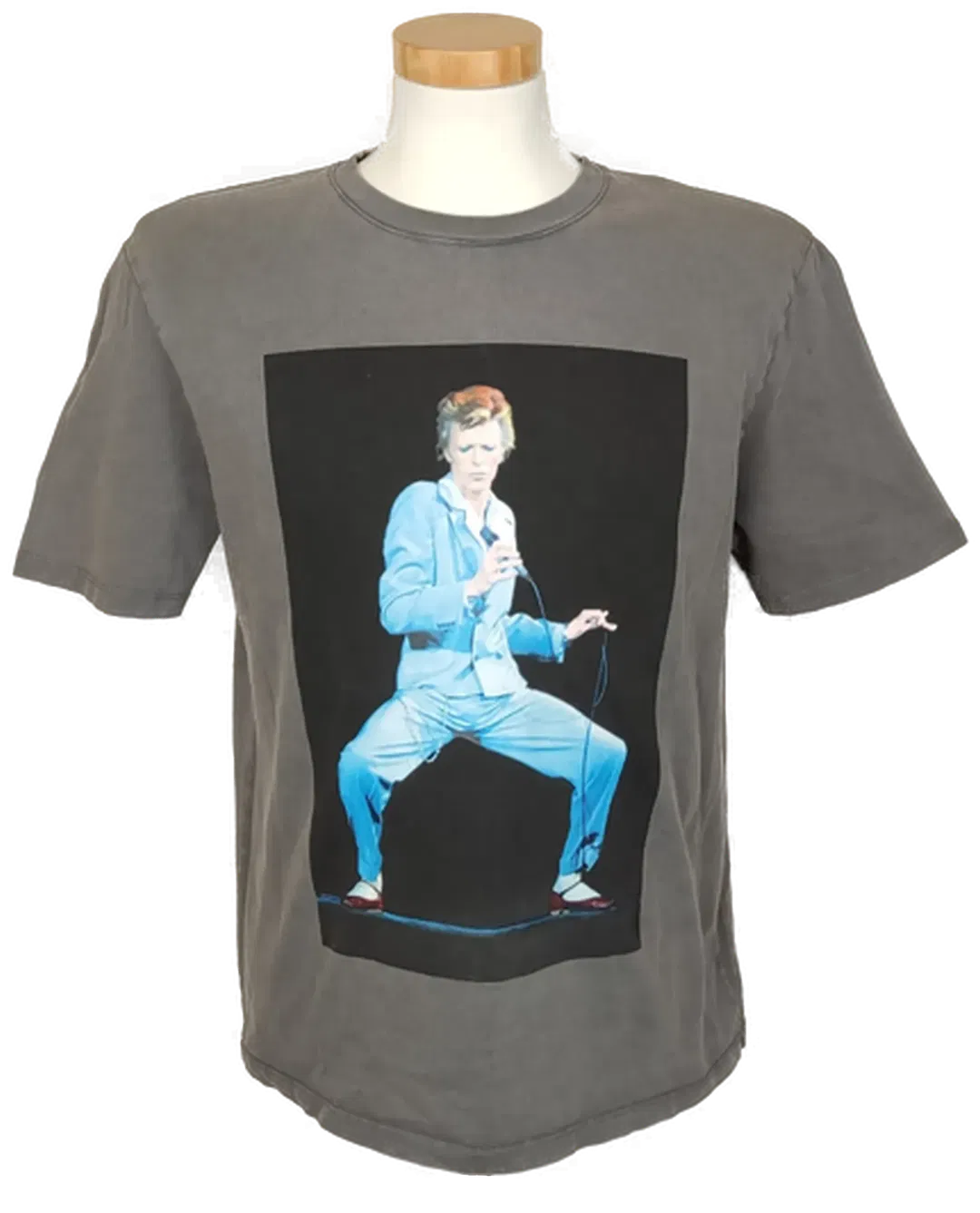 Zara Herren Shirt David Bowie grau Gr. EUR S - Bild 4