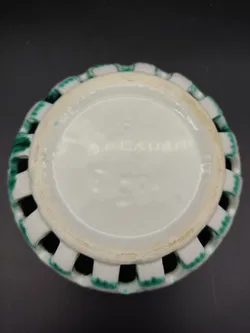 Gmundner Keramik kleiner Brotkorb grüngeflammt - Bild 3