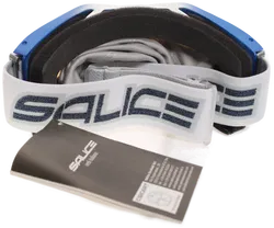 Salice Skibrille – Blau/Silber – Doppelscheibe mit UV-Schutz & OVP, Inkl. Microfaserbeutel - Bild 3