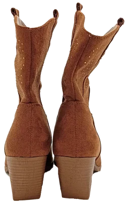Dame Rose Westernstiefletten braun/glitzerdetails Gr. 37 – Vorschau 3