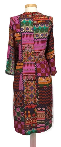 Desigual Midikleid gemustert Gr. 46 - Bild 2