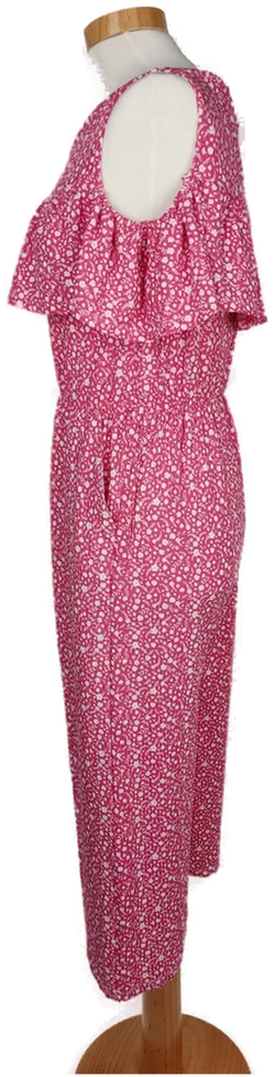 [NEU] LELA Damen Jumpsuit rosa/weiß gemustert - S/36 – Vorschau 3