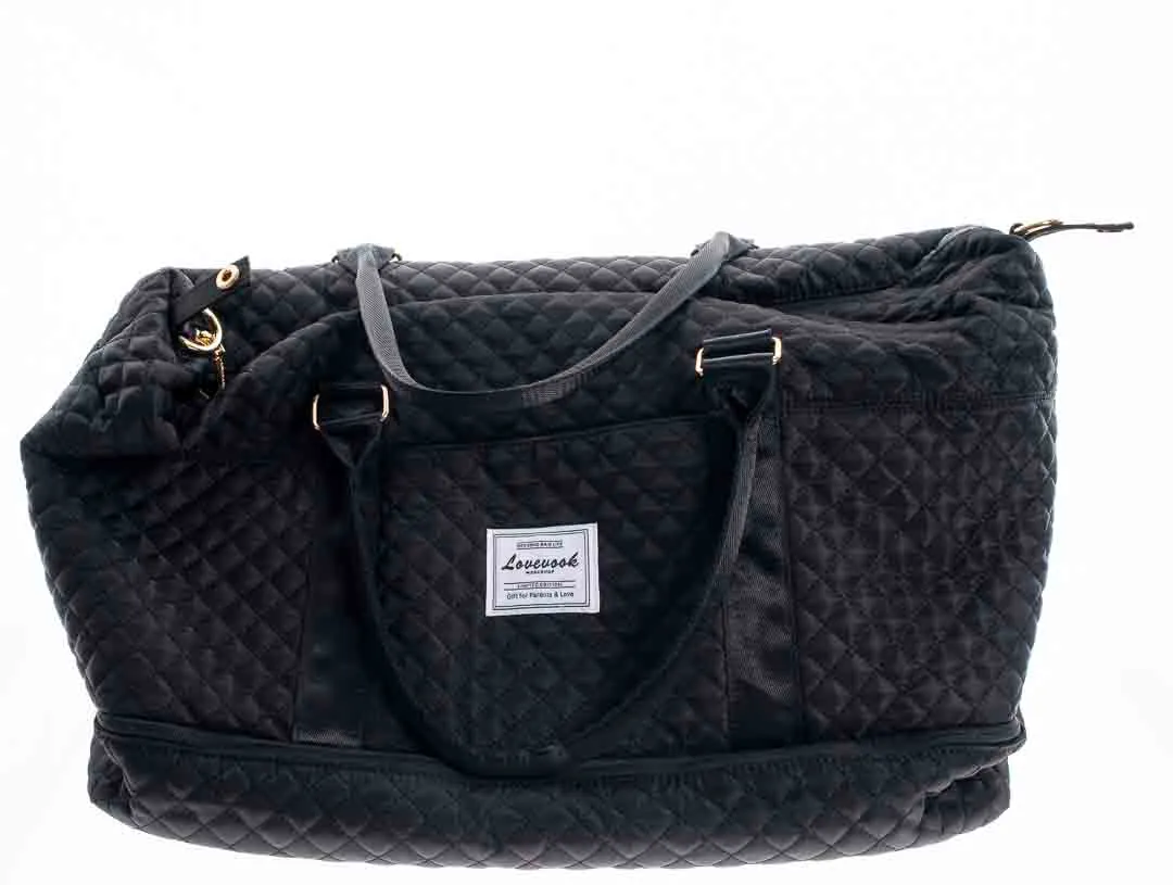 Lovevook Leichte Reisetasche Handgepäck mit großem Fassungsvermögen und Bodenfach – Bild 3