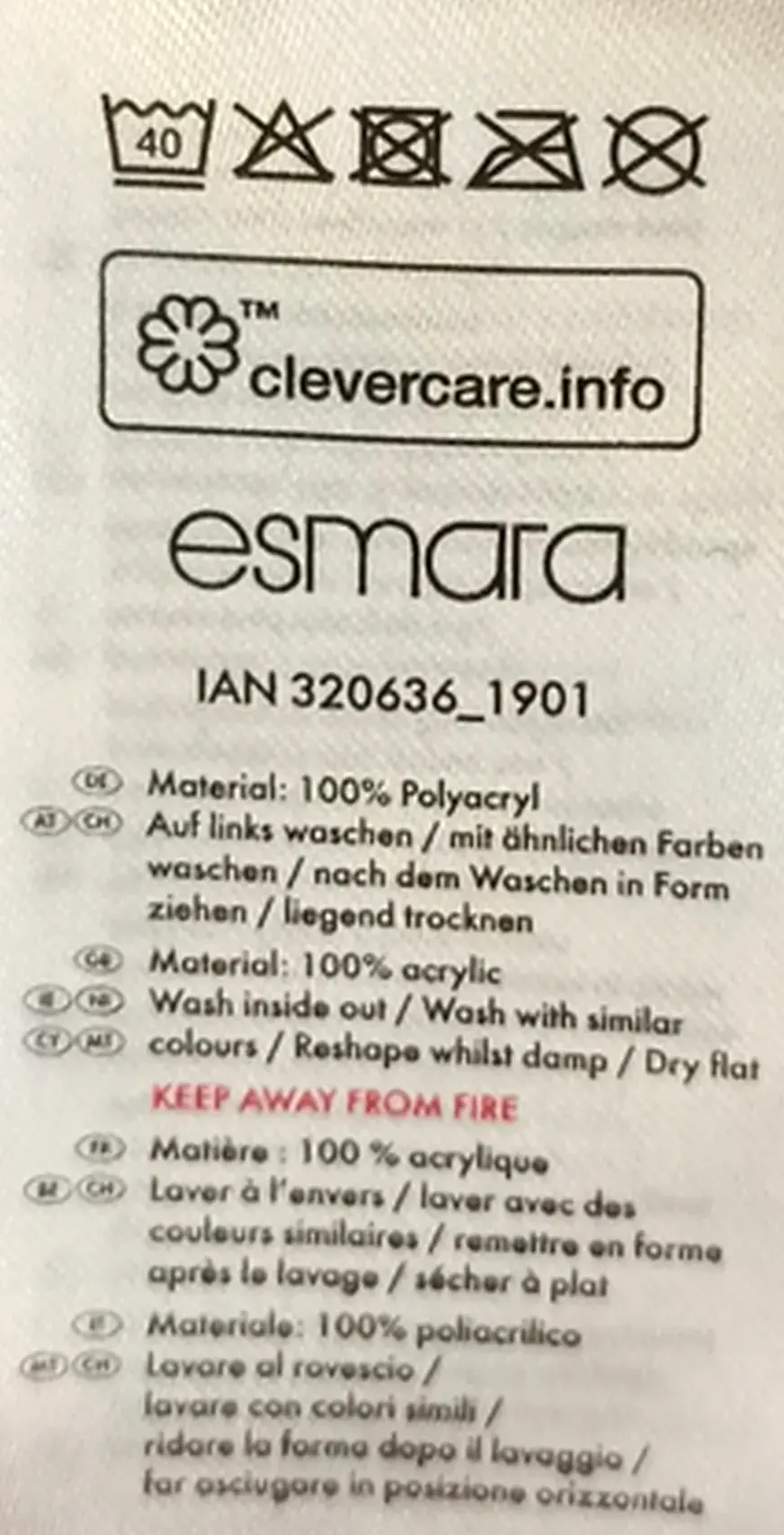 Esmara Damen Weihnachtspullover rot gemustert Gr. EUR 44/46 – Bild 3
