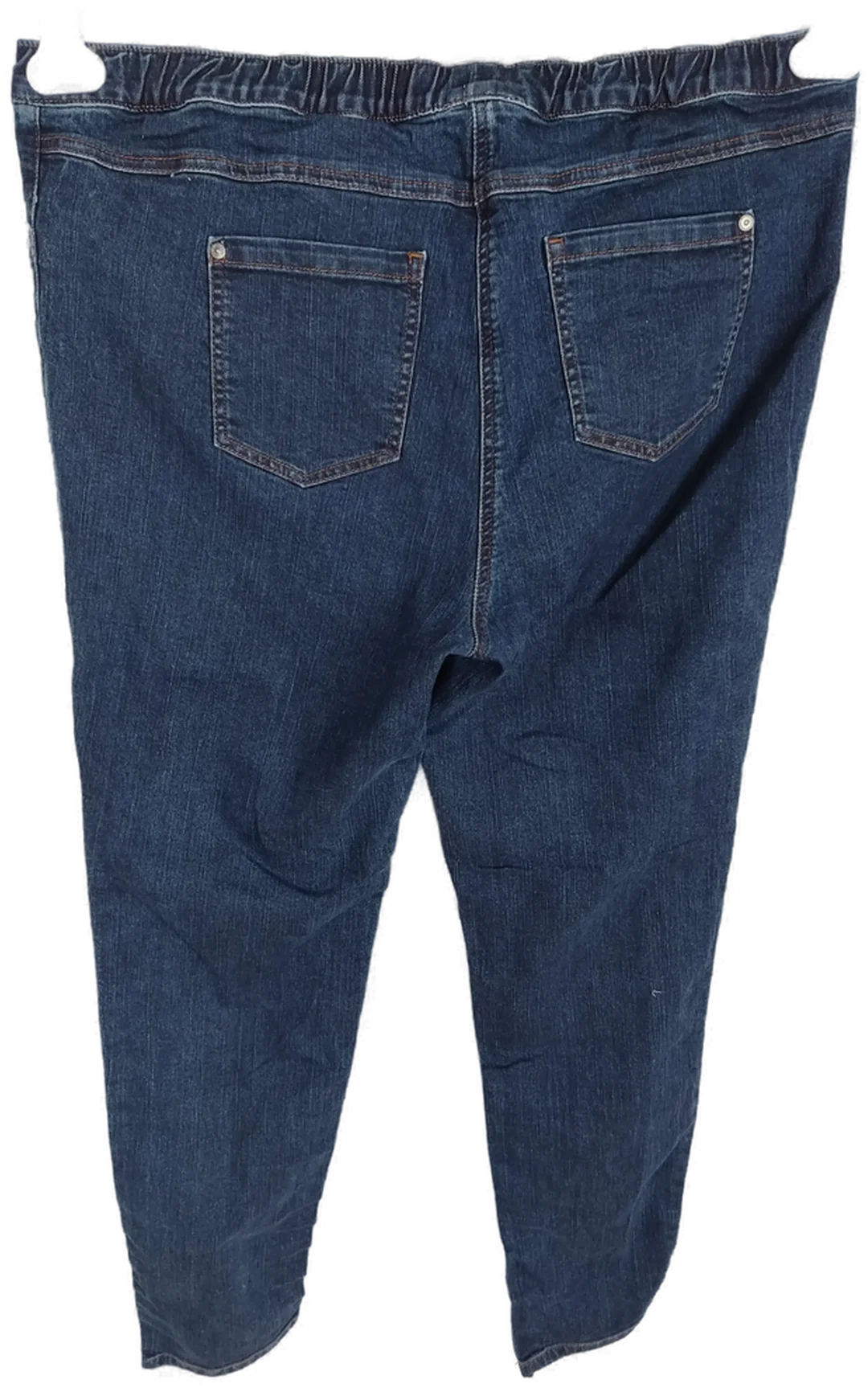 Jeans, lang mit Stretch und Gummizugbund, dunkelblau, Größe 48 – Bild 4