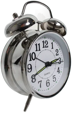 Retro Doppelglocken-Wecker | Quarz | mit Lichtfunktion & Leuchtzeigern - Bild 2