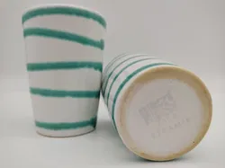 Gmundner Keramik Becher grün geflammt - Bild 3