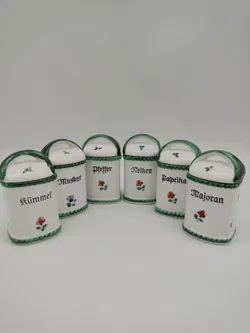 Gmundner Keramik - Streublumen Gewürzdosen, 6 Stück - Bild 2