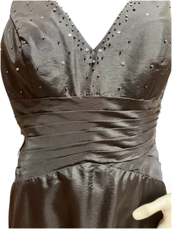 Schwarzes Ballkleid für Damen Gr. 42, erstklassige Qualität - Bild 4