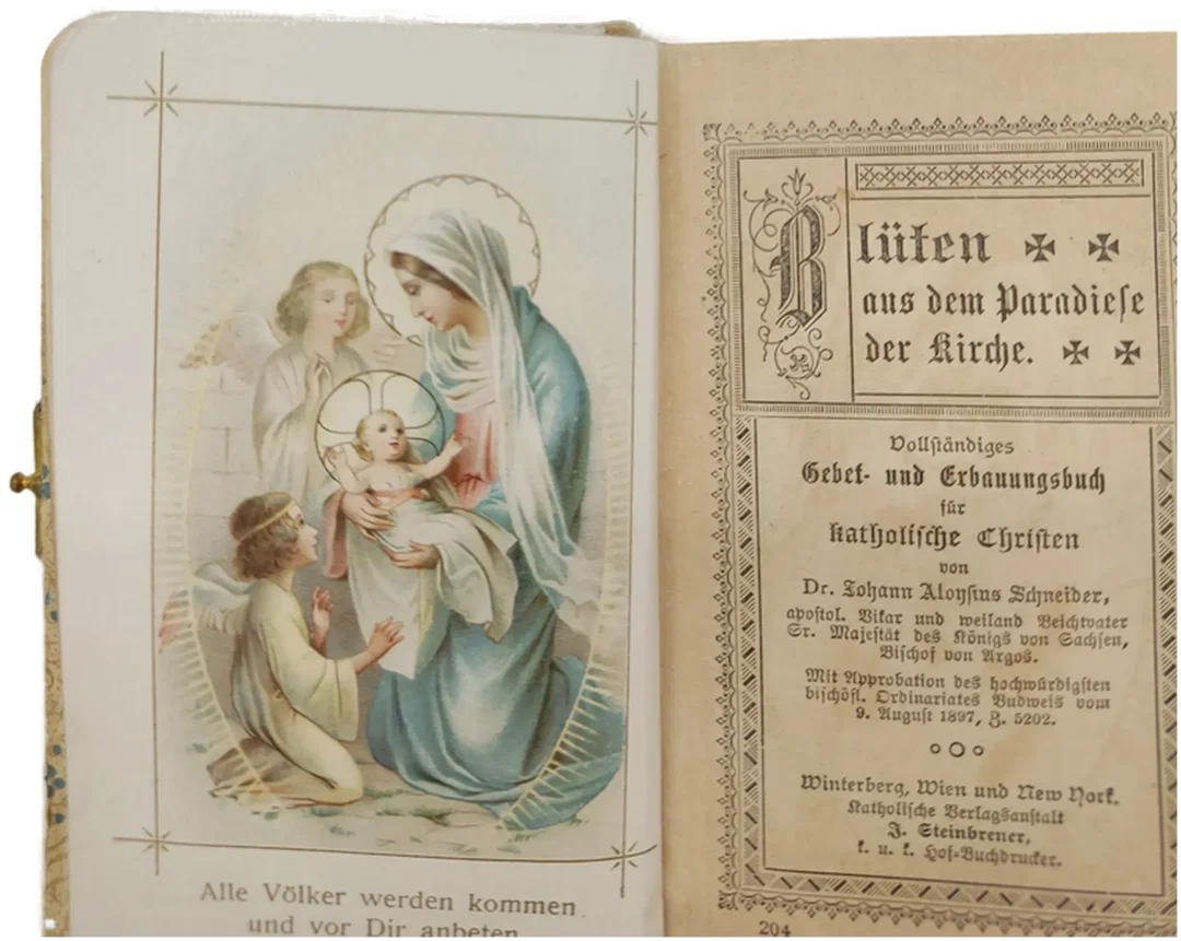 Gebets- / Andachtsbuch "Blüten aus dem Paradiese der Kirche" - Für Firmlinge – Bild 4