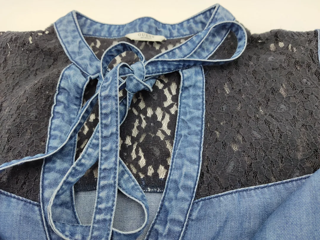 Guess Damen Jeans Bluse blau/schwarz Gr. 36 – Bild 7