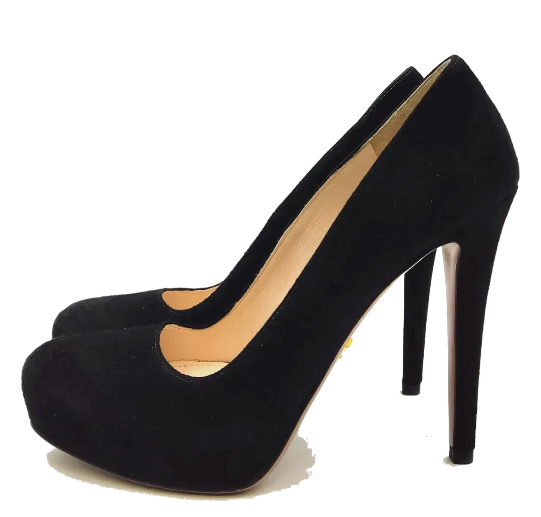 Prada Damen Pumps schwarz Gr. 37 1/2 - Bild 4