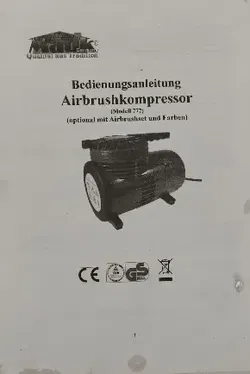 Mauk Airbrush Kompressor-Set inkl. Pistole, Schlauch & Zubehör - Bild 6