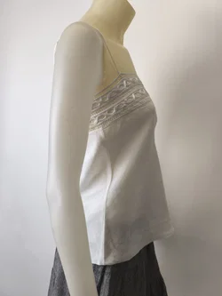 H&M, Damentop, Gr. 34, Ramie - Bild 3