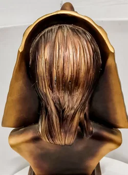 Ägyptische Pharao Büste Skulptur Gold-Bronze Optik Deko-Figur 36 cm - Bild 2