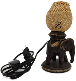 Elefant Tischlampe braun, Höhe: 23 cm - Bild 4