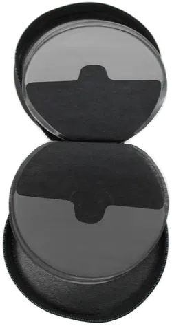 Vintage Lucky Strike CD-Tasche für 12 CDs – Schwarzes Rundetui mit Logo - Bild 2