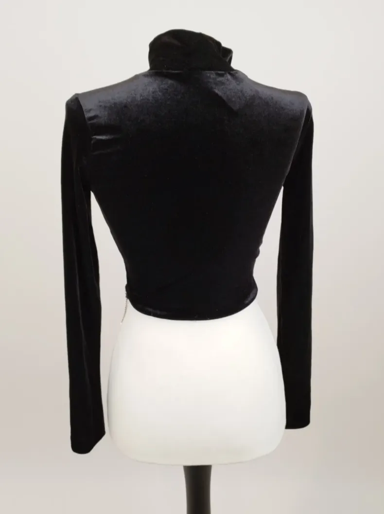 KOTON rollkragen-Pullover mit Stein-Details - Gr. XS / 89% Polyester, 11% Elasthan – Bild 3