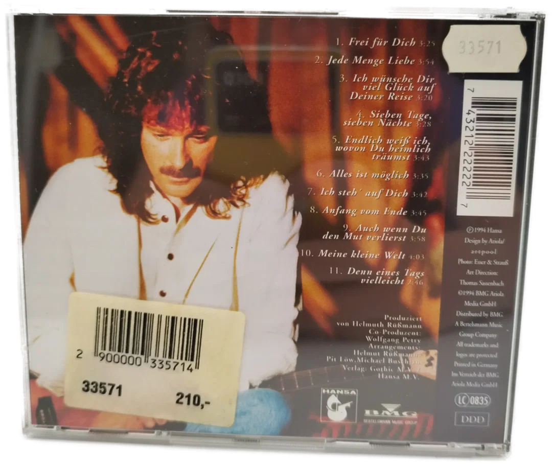 Wolfgang Petry, Frei für dich - CD, aus der Funkwerbung – Bild 2