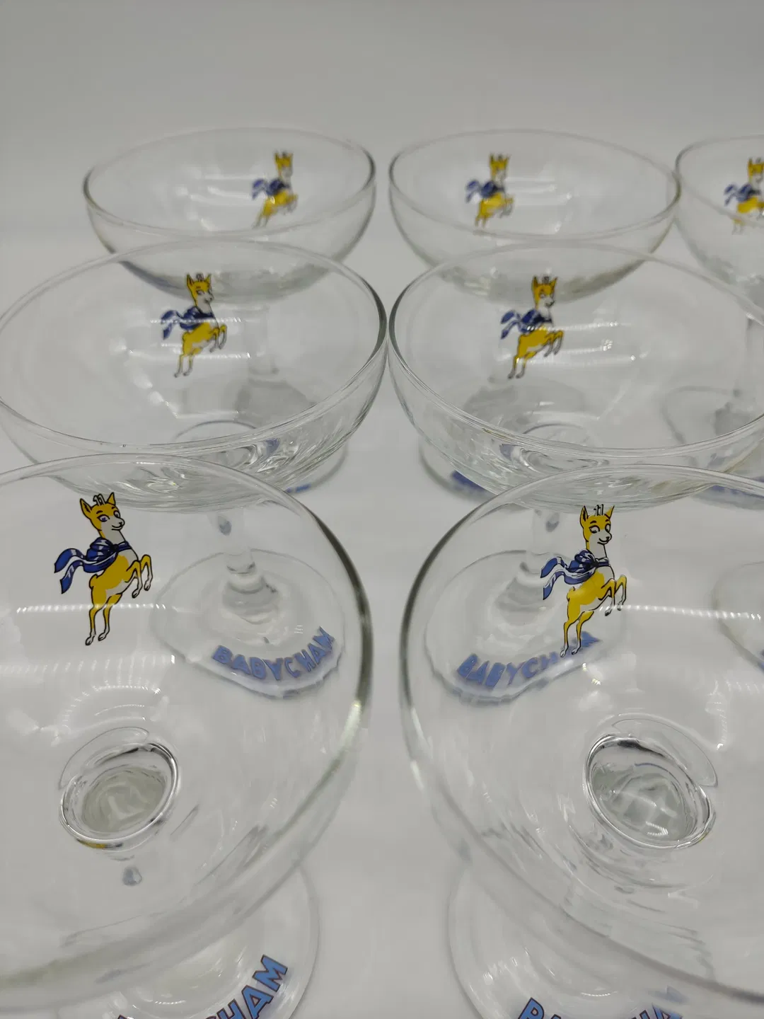 9 Vintage Babycham Champagnergläser - Bild 1