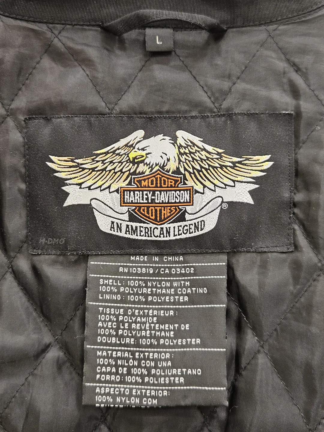 HARLEY DAVIDSON Herren Jacke, schwarz - Gr. L – Bild 3