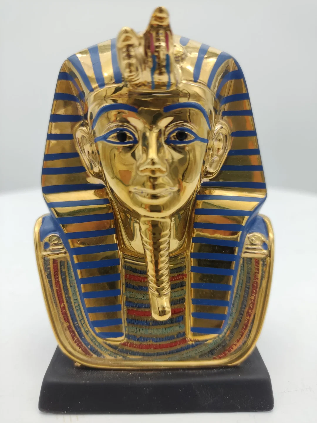 Goldener Maske von Tutanchamun Porzellan & Zertifikat von Franklin Mint | Limitierte Rarität - Bild 4