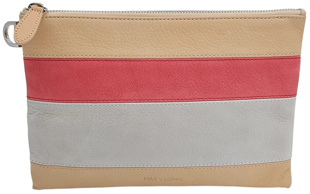 Max V. Koenig Damen Kulturbeutel, creme/pink/grau - Bild 1