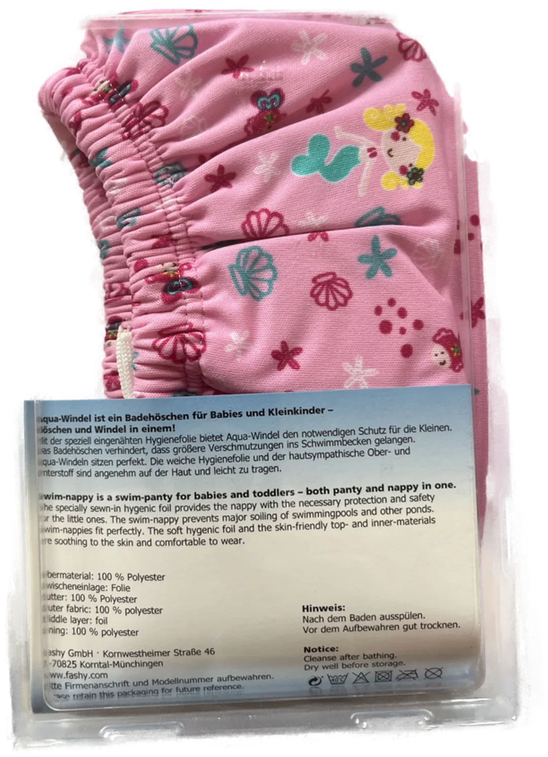 FASHY BABY Badewindelhose Gr. 74/80 (M), Sommermuster, NEU – Bild 6