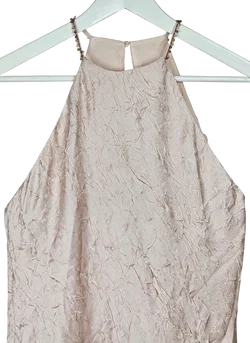 ZARA Damen Maxikleid, beige - Gr. M  – Vorschau 3