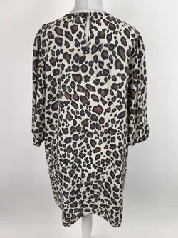 Damenblusenkleid Gr. 46 Leopoard - Bild 5