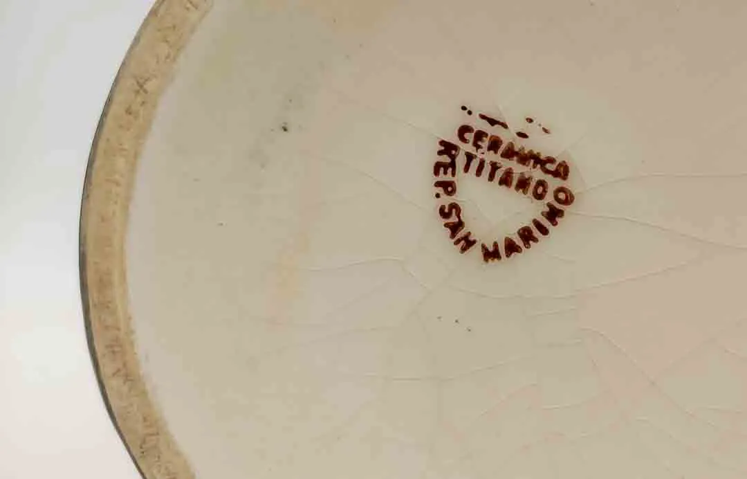 Elegante Porzellanvase mit Blumendekor -mit Motive: "Festung Repubblica San Marino" – Bild 3