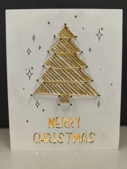 Dekobild Weihnachten, Holz, Merry Christmas - Bild 1