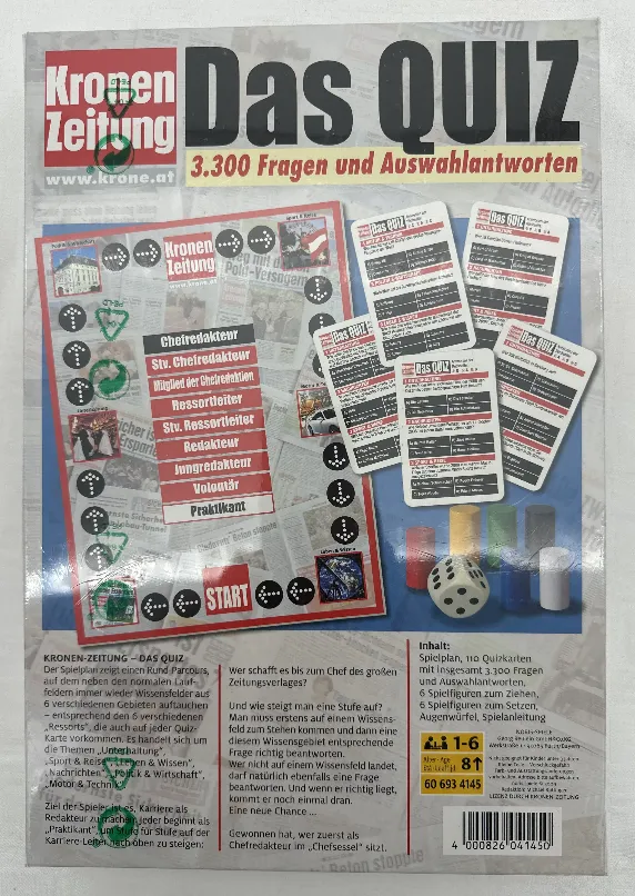 Kronen Zeitung "Das QUIZ" 3.300 Fragen und Auswahlantworten – Bild 2