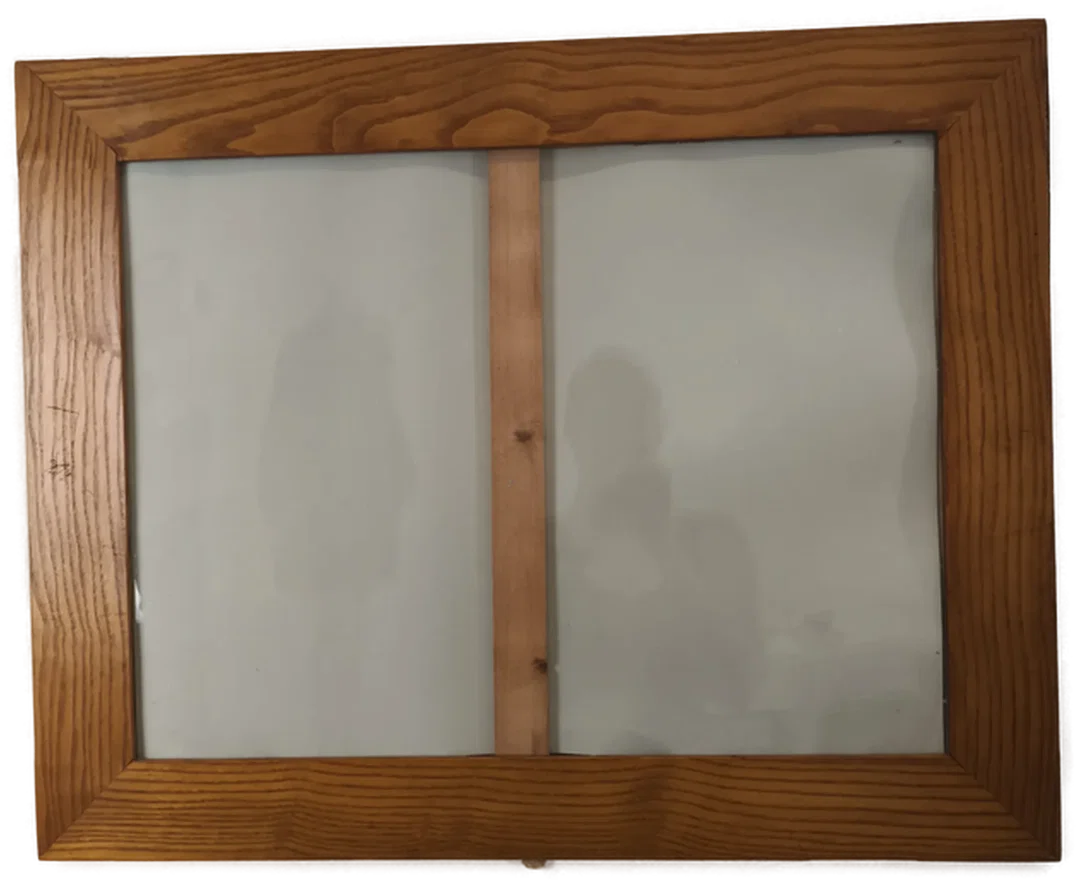 alter Rahmen, 58x43,5cm, Holz + Originalglas, Vintage - Bild 1