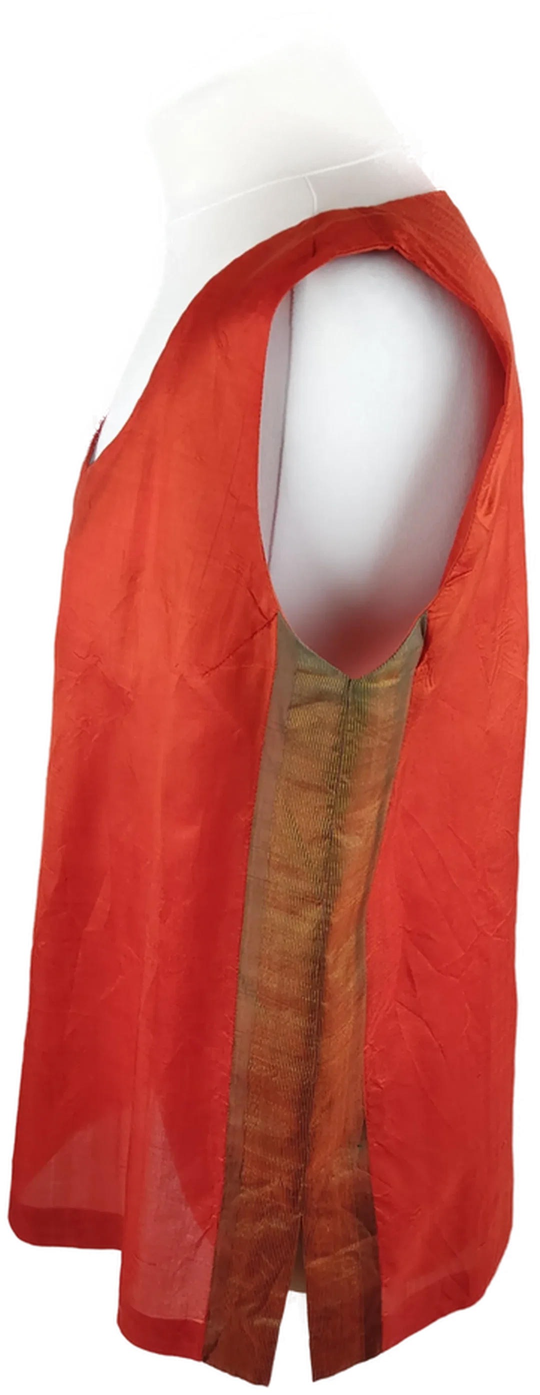 Damenbluse Orange Gr. 44 | Vintage-Schatz – Bild 2