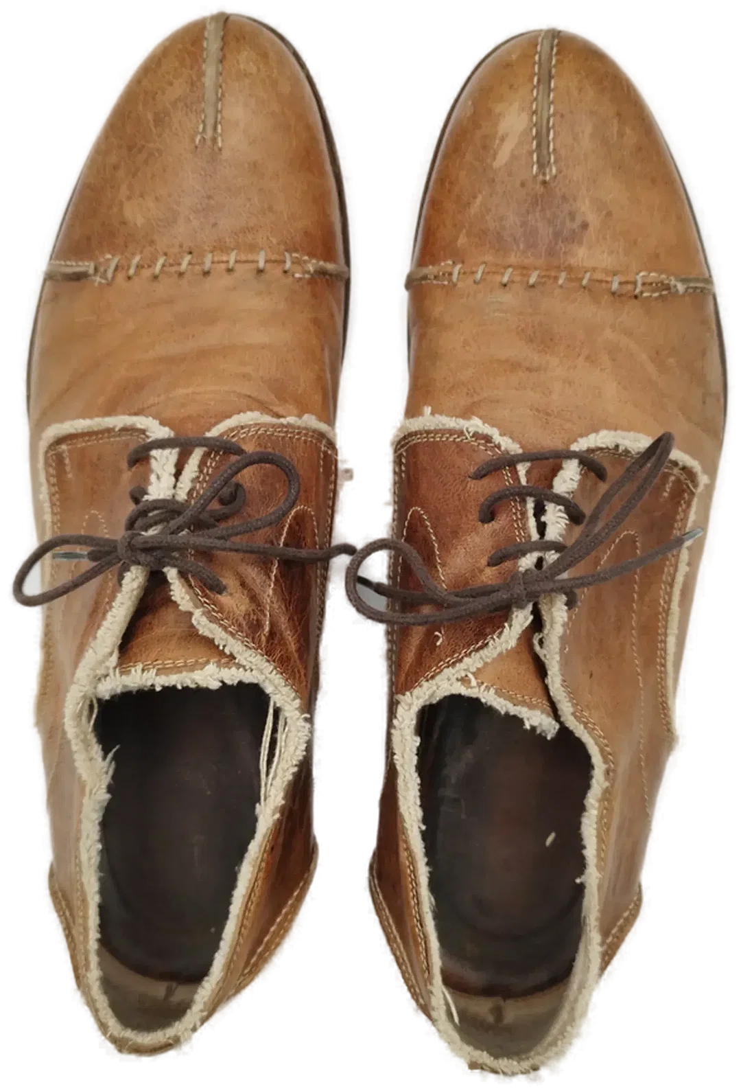Vintage-Halbschuhe Leder Braun Gr.42 | Authentischer Retro-Charme Made in Italy – Bild 3