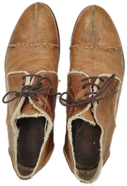 Vintage-Halbschuhe Leder Braun Gr.42 | Authentischer Retro-Charme Made in Italy - Bild 3