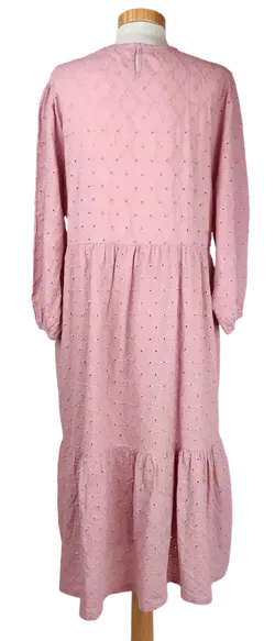 Paul Mark Damen Maxikleid mit Lockstickerei, altrosa- Gr. XXL - Bild 2