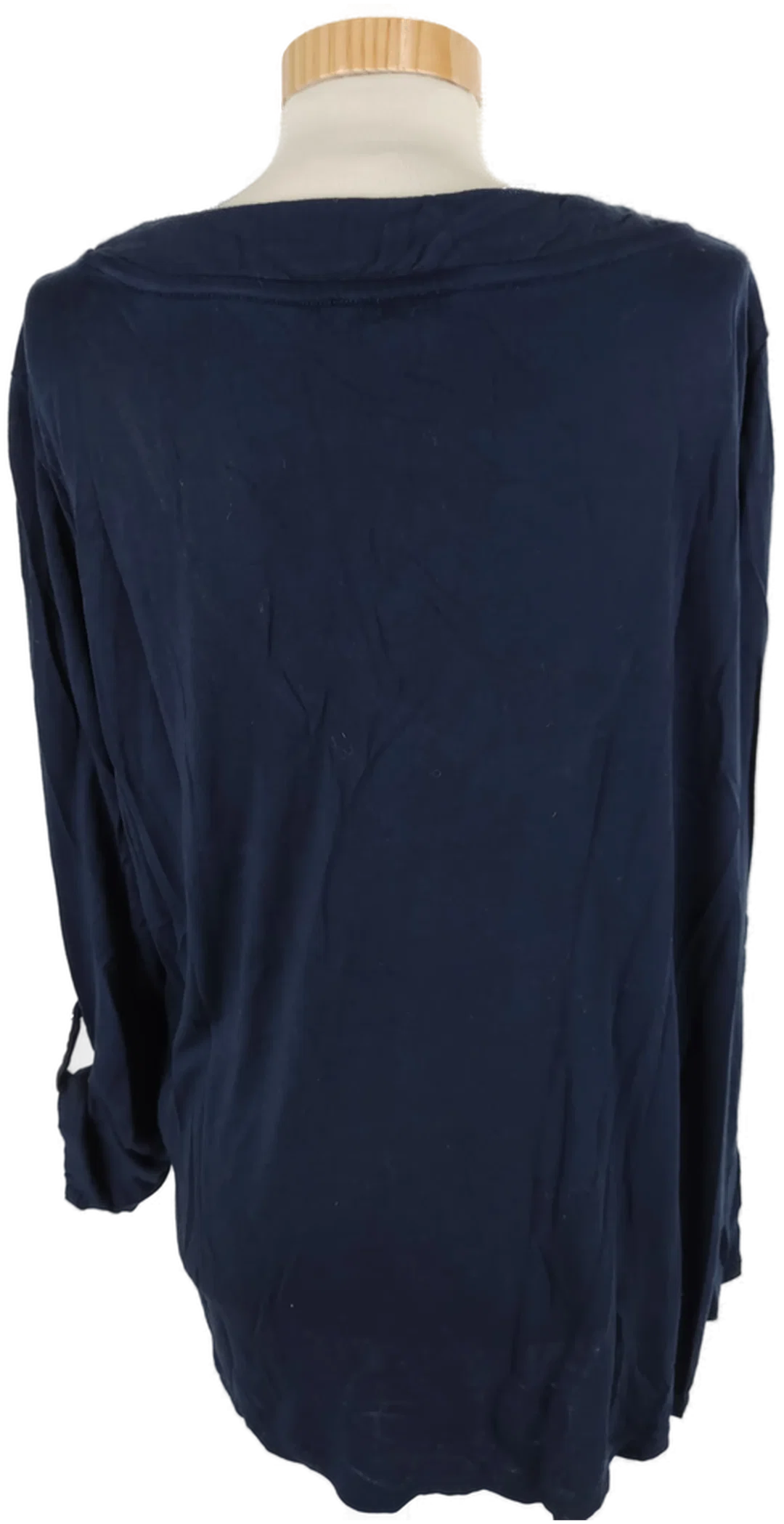 T-Shirt "Tom Tailor", langarm mit V-Ausschnitt, dunkelblau, Größe XXL – Bild 4