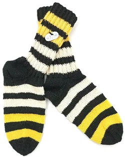 Handgestrickte Wollsocken Gr. 43/44 - Bild 1
