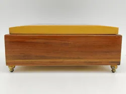  Mid Century aufziehbare Schmuckschatulle aus Holz - Bild 2