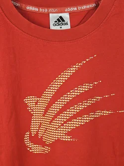 Adidas Badminton Herren T-Shirt, rot - Gr. M  – Vorschau 3