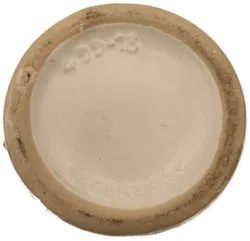 Henkelvase beige/matt, Vintage Midcentury - Bild 3