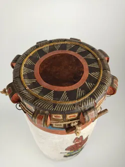 Standtrommel mit Ethno-Motiv - Bild 4