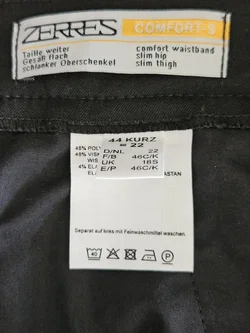 ZERRES comfort-s Damen Hose, schwarz - Gr. D 44 - Bild 4