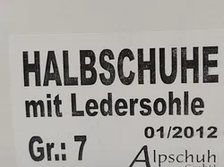 Alp Schuhe Herren schwarz Gr. UK 7 - Bild 2