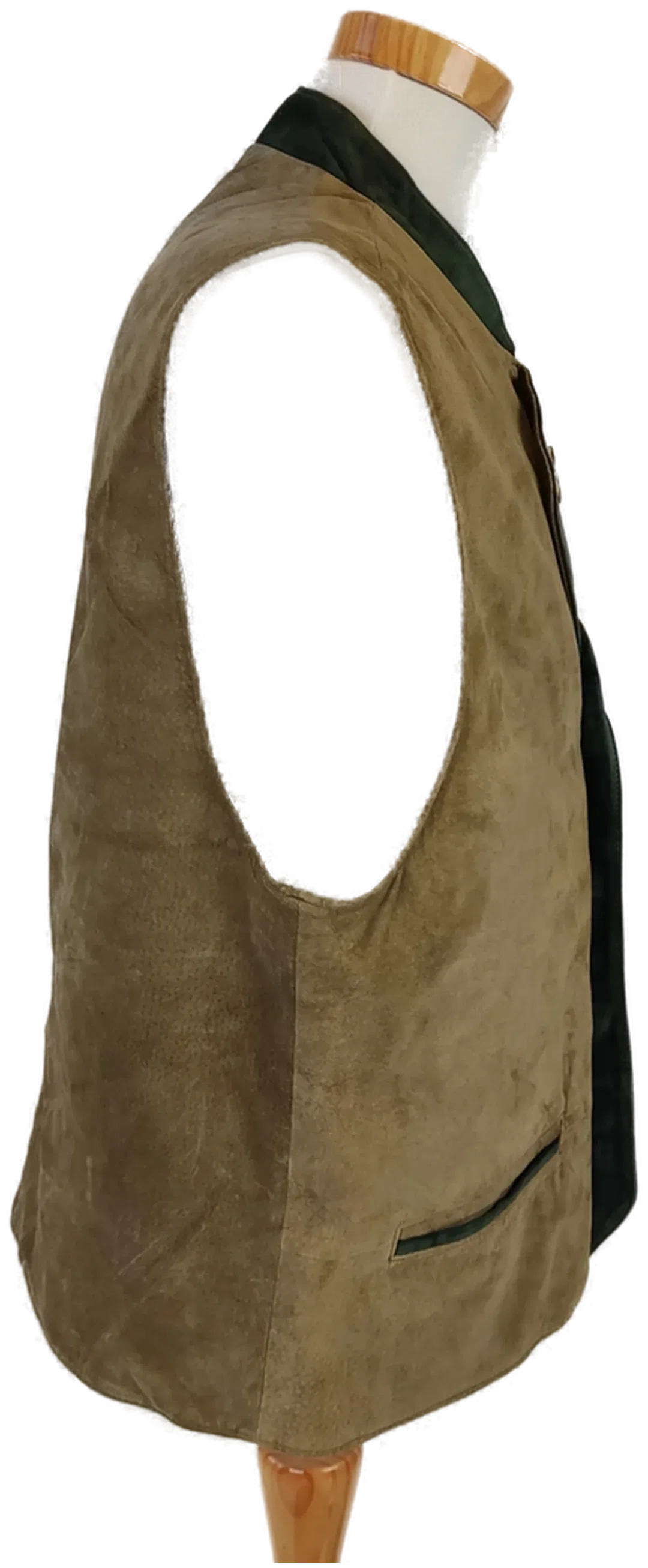 Echtleder Trachten-Gilet - 50 – Bild 2