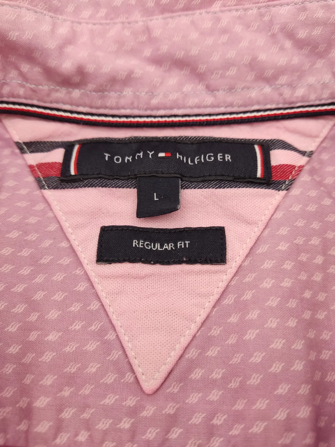 Tommy Hilfiger Herren Hemd cyklame Gr. L – Bild 2